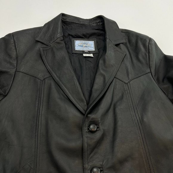 Armando Bueno Black Leather Jacket - Picture 7 of 11